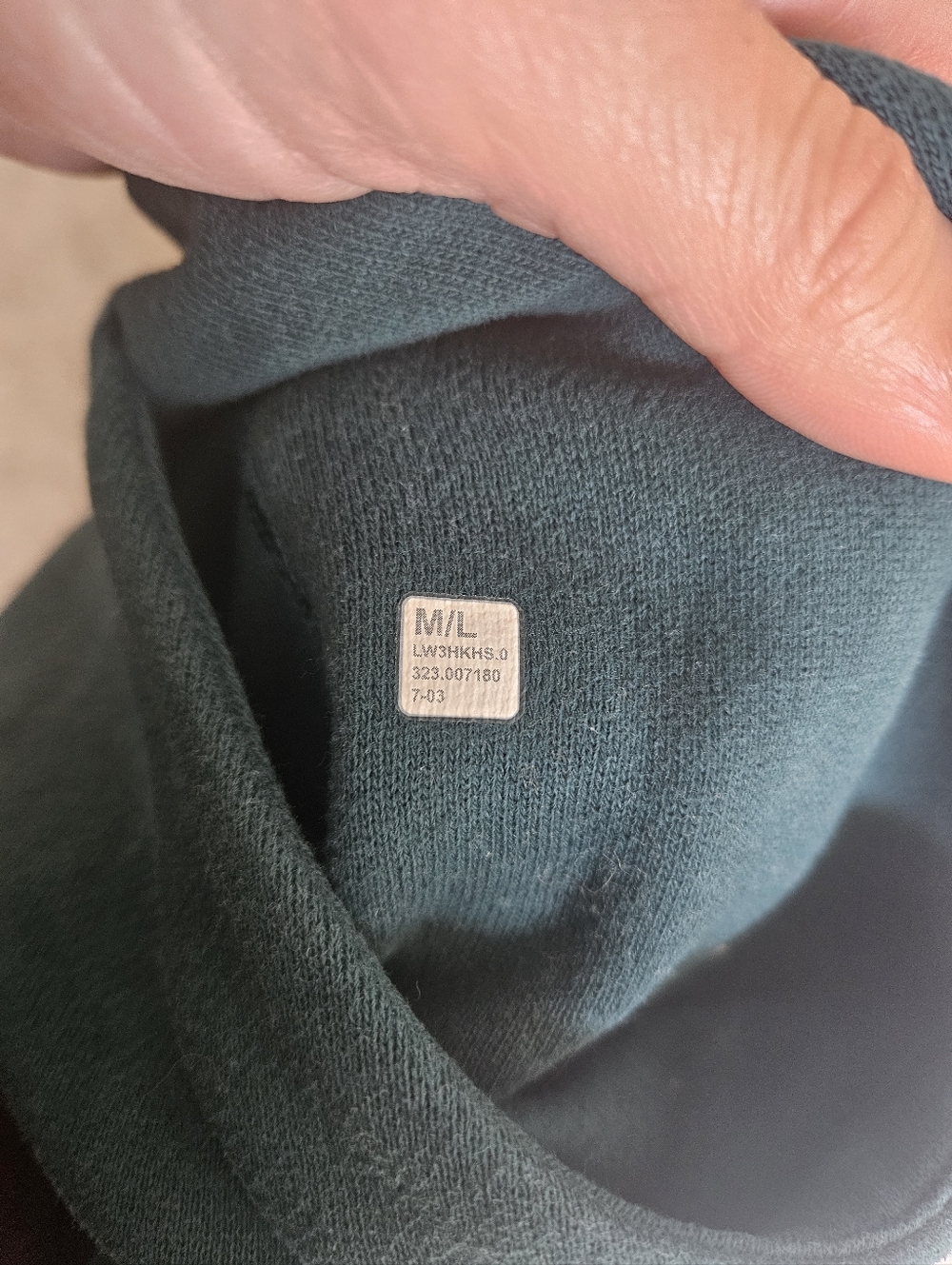 Lululemon Scuba Oversized Funnel-Neck Half-Zip - Storm Teal Gold Zip - M/L - Picture 5 of 5